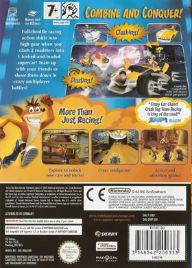 Crash Tag Team Racing box cover back